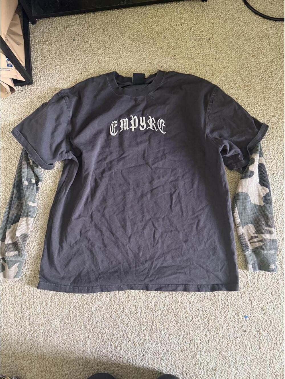 Empyre black camo long sleeve shirt